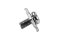 [E] น็อตยึดสายไฟ สแตนเลสชุบนิกเกิ้ล M3x6 mm พร้อมแหวนทรงสี่เหลี่ยม ขนาด 8x8 mm